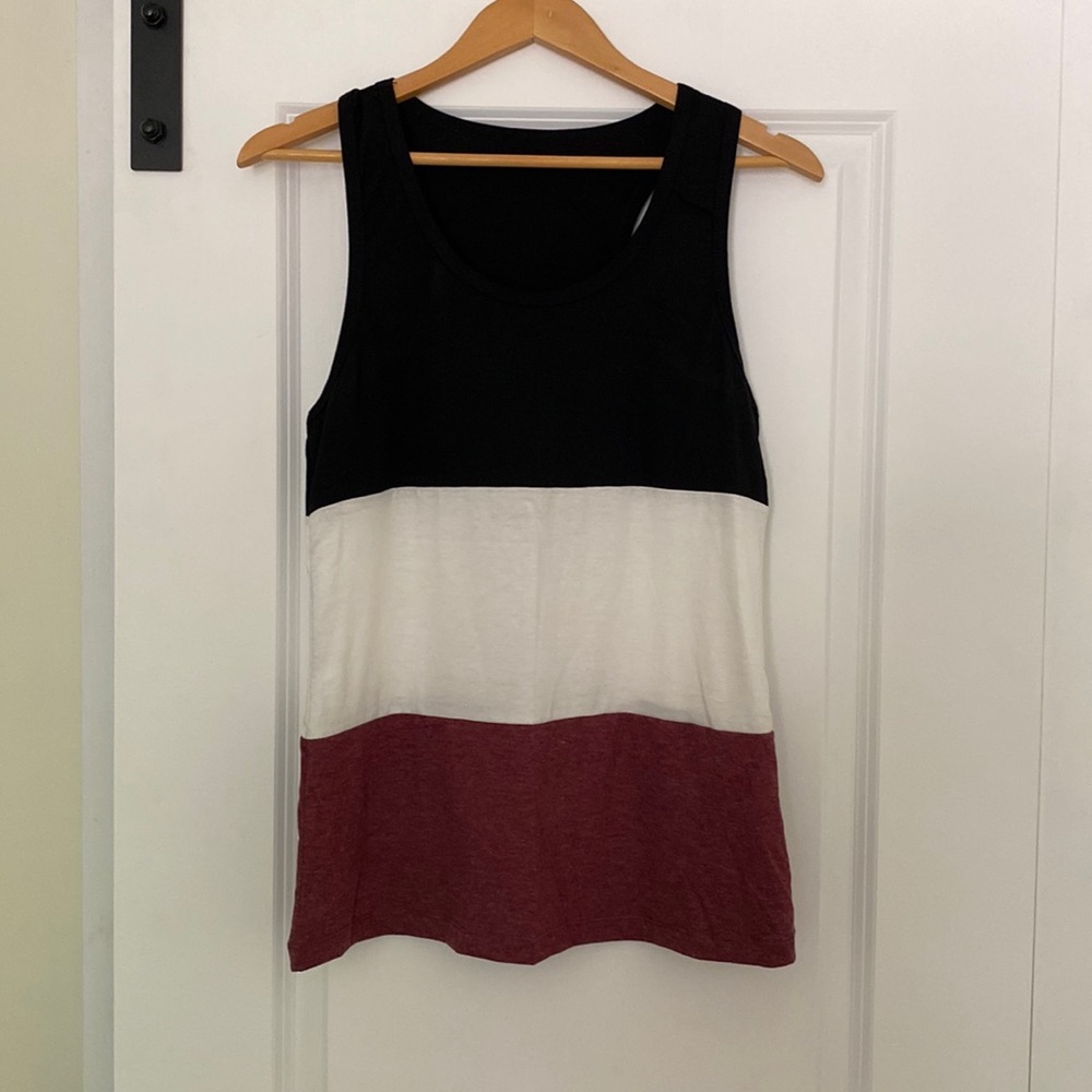 Colorblock Striped Tank NWOT